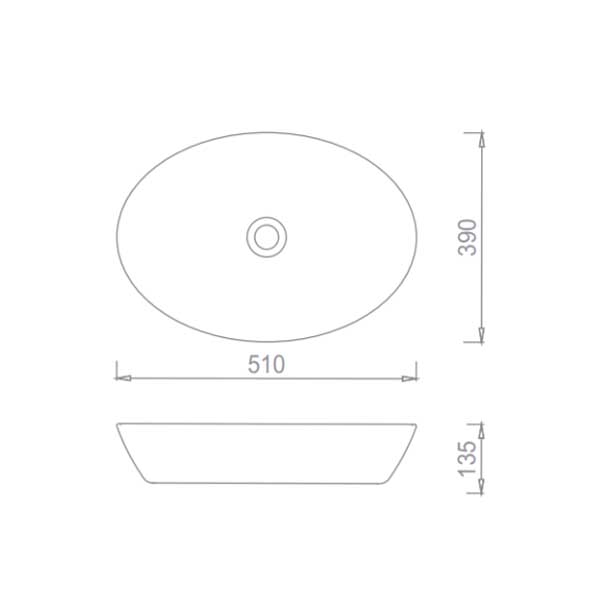 Chậu đặt bàn ECD125