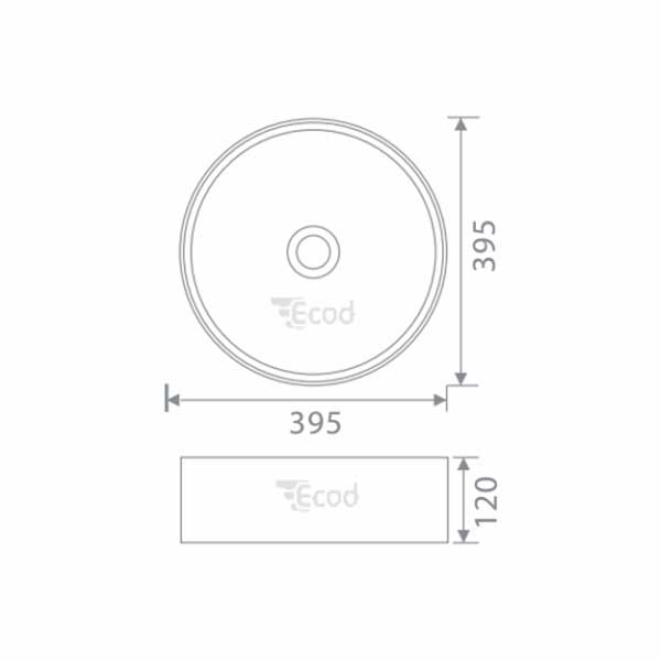 Chậu đặt bàn ECD127
