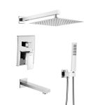 Bộ sen âm tường 3 chức năng ES2206-3C/ES2203(XÁM ÁNH BẠC)
