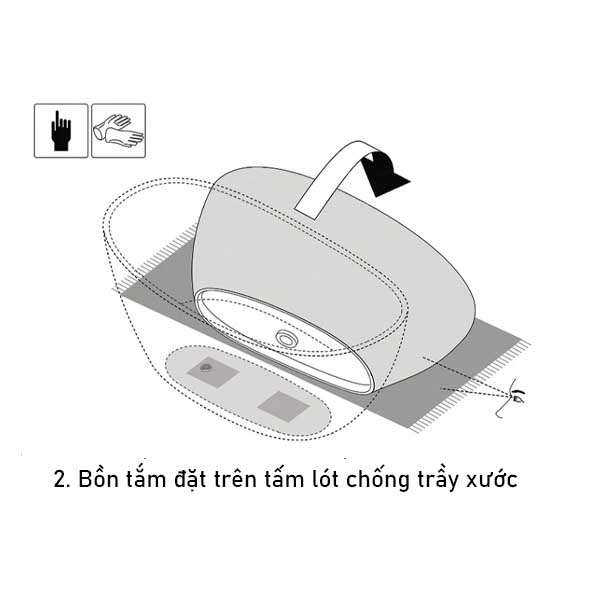 Bồn tắm solid surface PYS8833