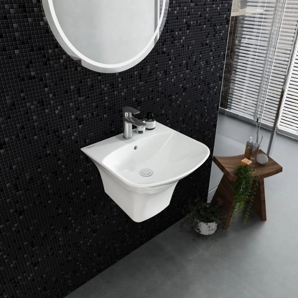 Chậu liền chân treo tường V64