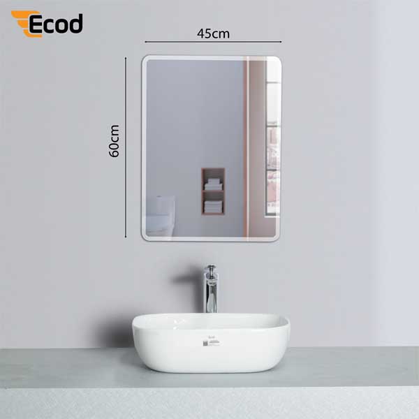 Gương chữ nhật45x60 cm bo góc vát cạnh - EGT4560