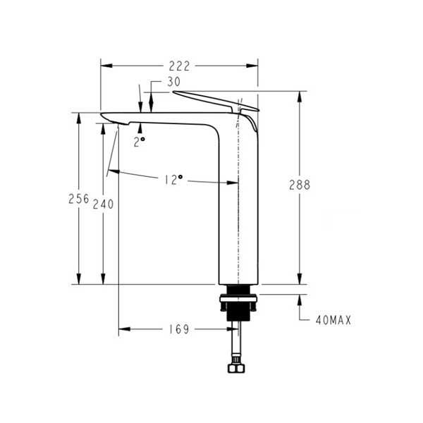 Vòi chậu nóng lạnh EV0025 - MẦU ĐEN