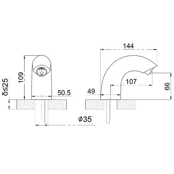 Vòi cảm ứng nước lạnh EV2076 - AC220V