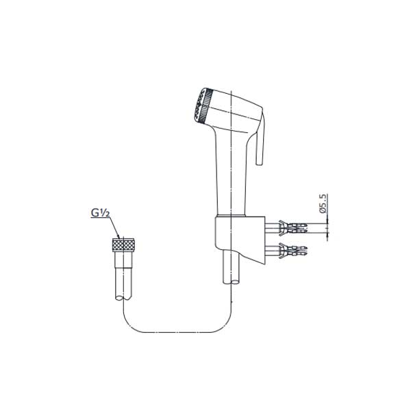 Xịt rửa vệ sinh Ecod/EX102 2 Xịt rửa vệ sinh EX102