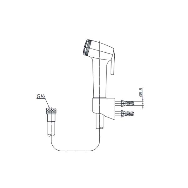 Xịt rửa về sinh Ecod/EX102DN 2 Xịt rửa về sinh EX102DN