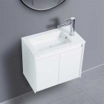 Bộ tủ chậu EC5633 trắng