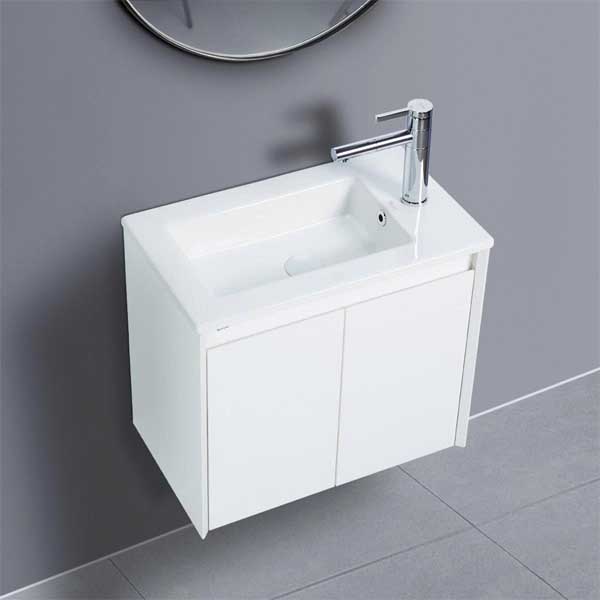 Bộ tủ chậu EC5633 trắng 