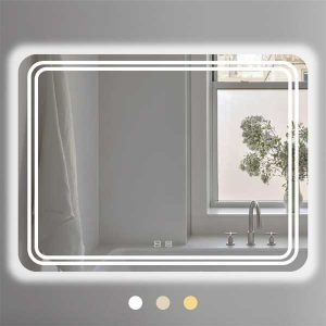 Gương Chữ Nhật 60x80 cm led bo góc Ecod/EG6080