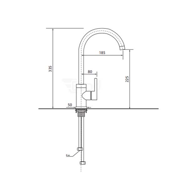 Vòi Bếp Nóng Lạnh EK0025