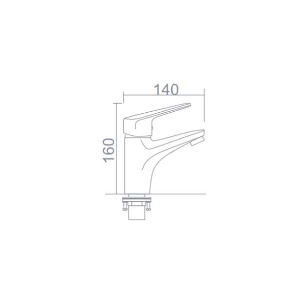 Vòi chậu nóng lạnh Ecod/EV021 5 Vòi chậu nóng lạnh EV021