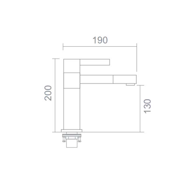 Vòi chậu nóng lạnh EV2023