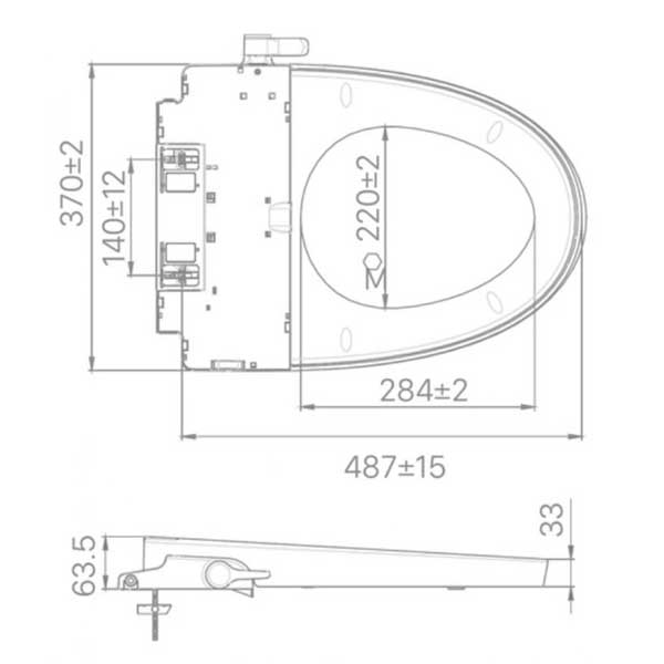 Nắp bồn cầu rửa cơ INAX CW-32VN-1
