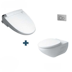 Bồn cầu treo tường nắp điện tử INAX AC-23P + CW-KA22AVN