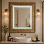 Gương LED vân ABS cao cấp AMY AMDP 282
