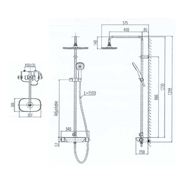 Sen tắm cây nhiệt độ INAX BFV-619T
