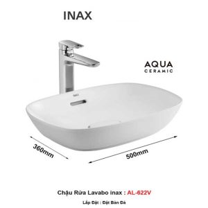 Chậu Rửa Lavabo Inax AL-622V Đặt Bàn