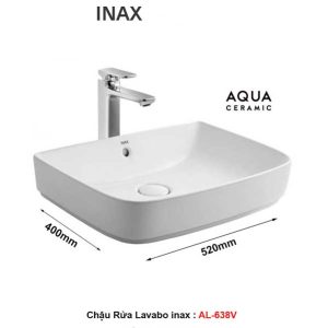 Chậu Rửa Lavabo Inax AL-638V  Đặt Bàn