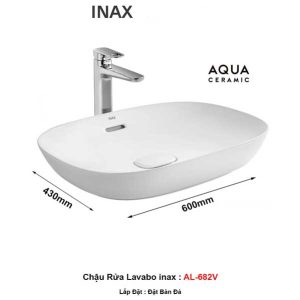 Chậu Rửa Lavabo Inax AL-682V Đặt Bàn