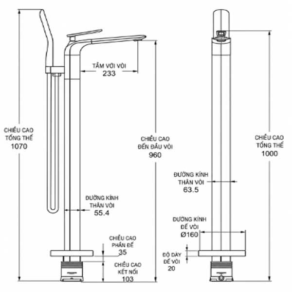 Sen tắm bồn cao cấp AMY AM 81022