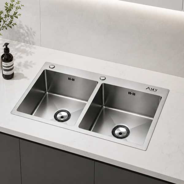 Chậu rửa bát thủ công AMY AM 8238