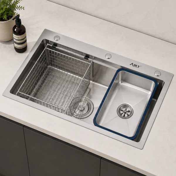Chậu rửa 1 hố Inox AMY AM 8245