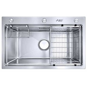Chậu rửa Inox 1 hố đại AMY - AM 8270B