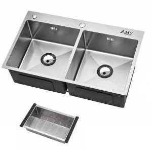 Chậu rửa bát thủ công AMY AM 8288