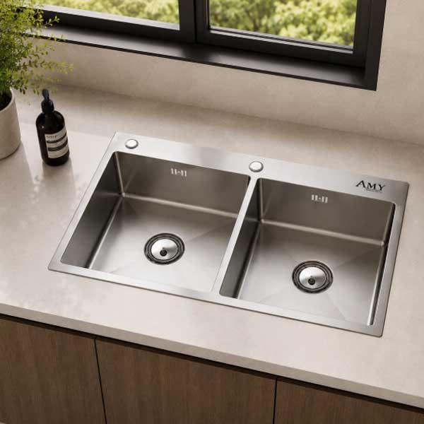 Chậu rửa bát thủ công AMY AM 8288
