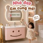 Bộ tủ chậu nhựa PVC Haruki KIDS 003 ( 800-1000 mm)