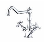 Vòi lavabo nóng lạnh 1 lỗ mạ Crôm CLASSIC 60C4088MAC