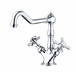 Vòi lavabo nóng lạnh 1 lỗ mạ Crôm CLASSIC 60C4088MAC