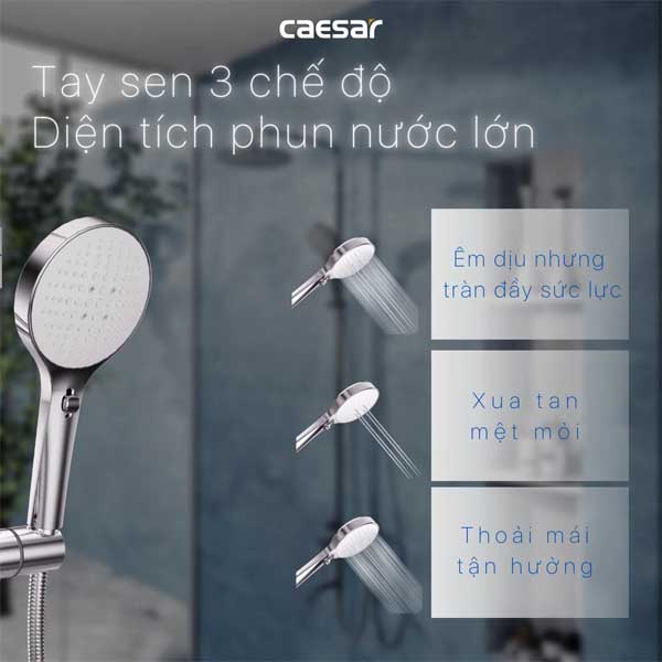 Bộ Sen Cây Tắm Nhiệt Độ CAESAR S1038S