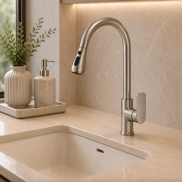 Vòi bếp nóng lạnh CLASSIC KPU 1818 2 Vòi bếp nóng lạnh CLASSIC KPU 1818