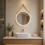Gương LED khung Aluminum viền vàng cao cấp CLASSIC CLG 325
