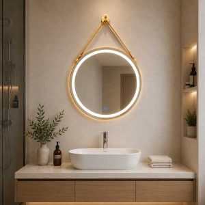 Gương LED khung Aluminum viền vàng cao cấp CLASSIC CLG 325