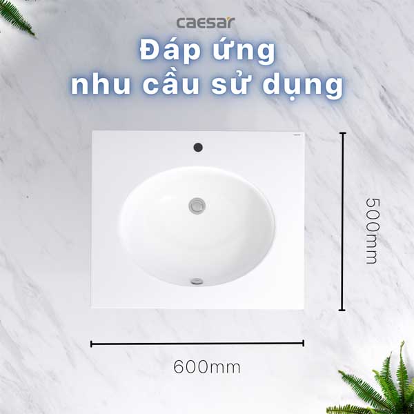 Chậu Rửa Lavabo Treo Tường - Đặt Bàn CAESAR LF5024 