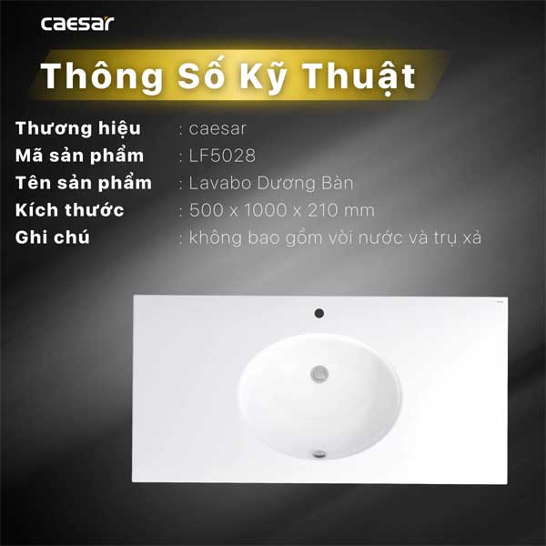 Chậu Rửa Lavabo Treo Tường ,Đặt Bàn CAESAR LF5028 12 Chậu Rửa Lavabo Treo Tường ,Đặt Bàn CAESAR LF5028