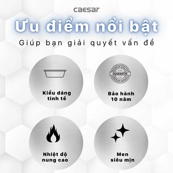 Chậu Rửa Lavabo Treo Tường ,Đặt Bàn CAESAR LF5028