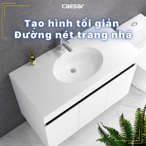 Chậu Rửa Lavabo Treo Tường ,Đặt Bàn CAESAR LF5028