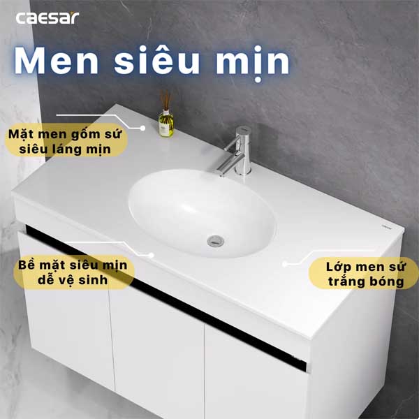 Chậu Rửa Lavabo Treo Tường ,Đặt Bàn CAESAR LF5028