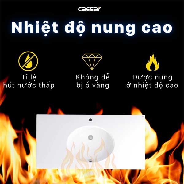 Chậu Rửa Lavabo Treo Tường ,Đặt Bàn CAESAR LF5028