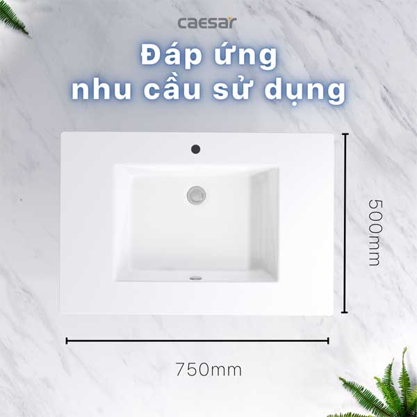 Chậu Rửa Lavabo Treo Tường , Đặt Bàn CAESAR LF5032