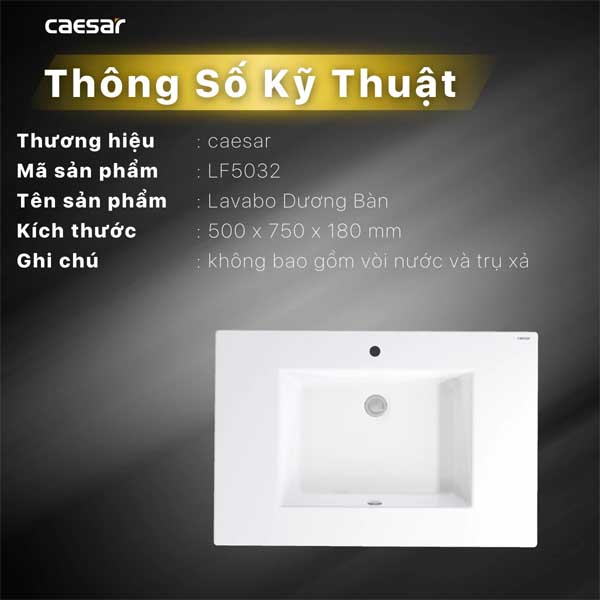 Chậu Rửa Lavabo Treo Tường , Đặt Bàn CAESAR LF5032 12 Chậu Rửa Lavabo Treo Tường , Đặt Bàn CAESAR LF5032