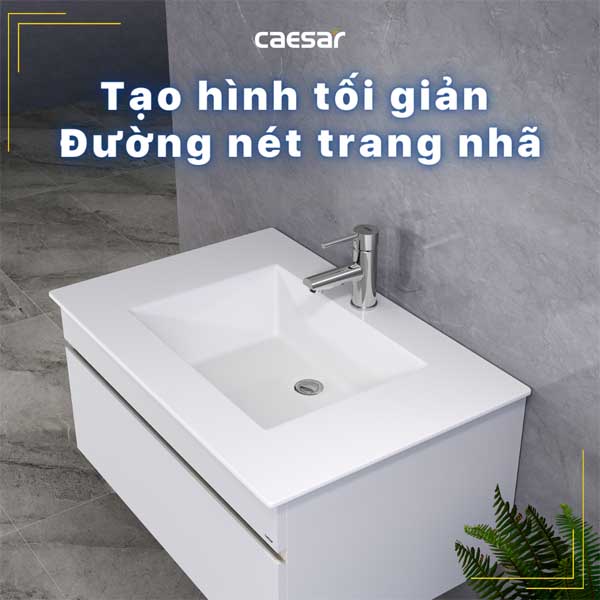 Chậu Rửa Lavabo Treo Tường , Đặt Bàn CAESAR LF5032