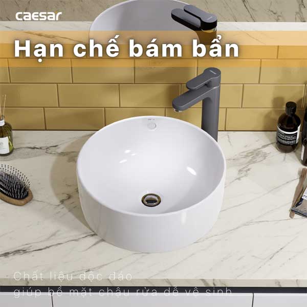 Chậu Rửa Mặt Lavabo đặt bàn tròn Caesar L5225