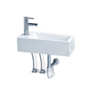 Chậu Lavabo Vòi Trái Treo Tường CAESAR LF5239L Đặt Bàn