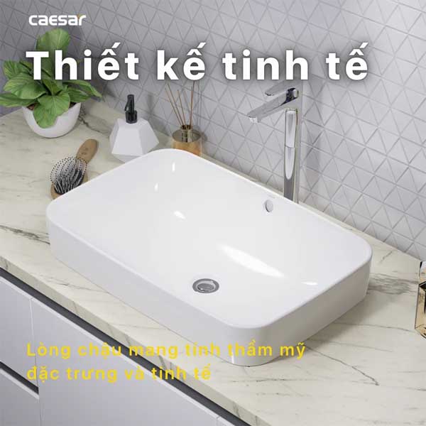 Chậu Rửa Lavabo Đặt Bàn Caesar L5262 