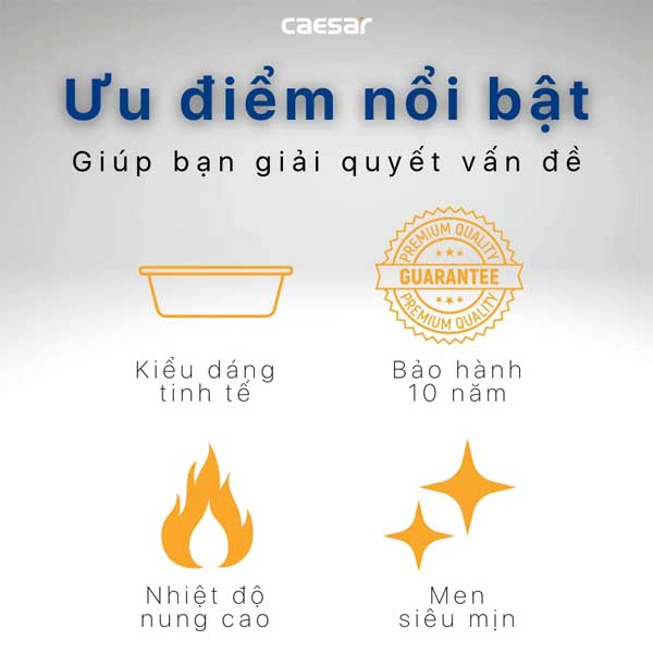 Chậu Rửa Lavabo Đặt Bàn Caesar L5262 
