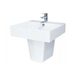 Chậu Rửa Lacvabo Treo Tường Chân Ngắn Caesar LF5263 - PF2463